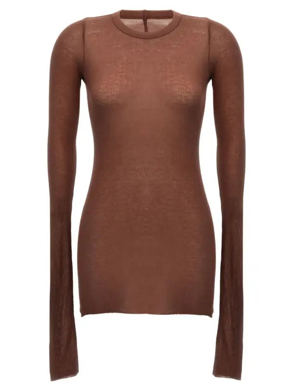 'Rib Ls T' T-shirt RICK OWENS Pink