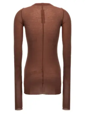 'Rib Ls T' T-shirt RP02E4202RC13 RICK OWENS Pink