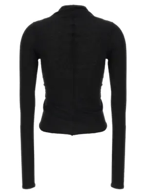 'Allanah Ls T' sweater RP02E4266JR09 RICK OWENS Black