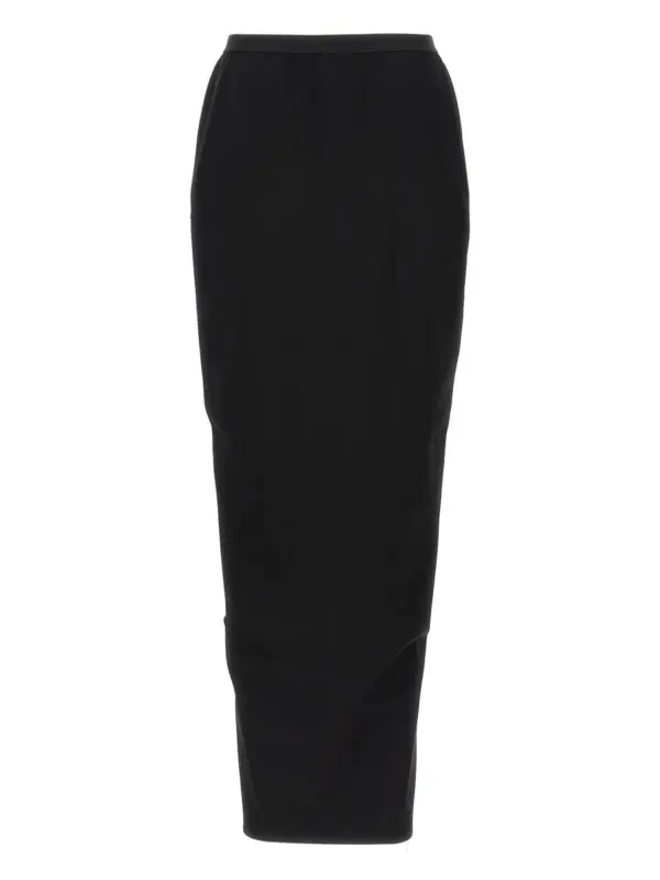 'Soft Pillar Long' skirt RICK OWENS Black
