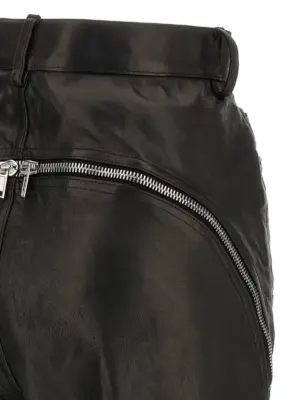 'Bolan Banana' pants 100% leather RICK OWENS Black