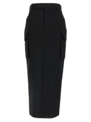 'Firebanks' skirt RICK OWENS Black