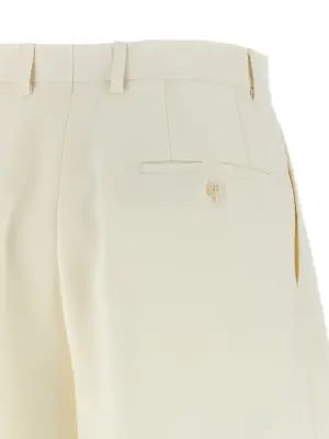 'Gaia' shorts 100% silk BRIONI White