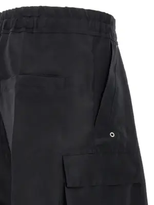 'Cargobelas' pants 100% silk RICK OWENS Black