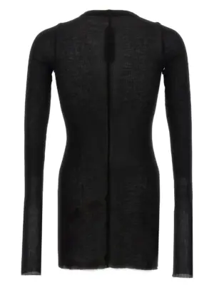 'Rib LS T' T-shirt RU02E1250RC09 RICK OWENS Black