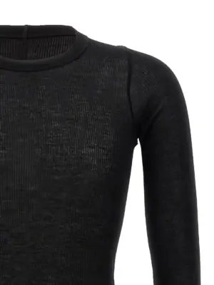 'Rib LS T' T-shirt Man RICK OWENS Black