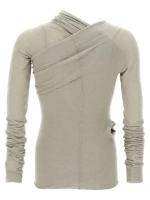 'Hollywood Banana' T-shirt RU02E1262JR08 RICK OWENS Gray