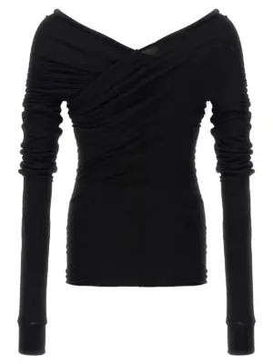 'Hollywood Banana' T-shirt RU02E1262JR09 RICK OWENS Black