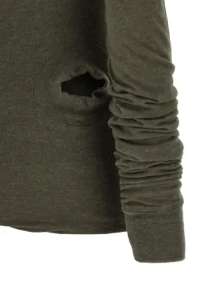 'Hollywood Banana' T-shirt 30% polyamide 30% vi 20% wa 20% wool RICK OWENS Green