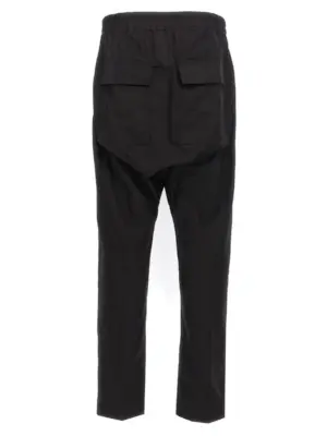 'Drawstring long' pants RU02E1380TE09 RICK OWENS Black