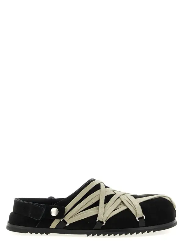 'Megalace Mule Granola' sabots RICK OWENS Black