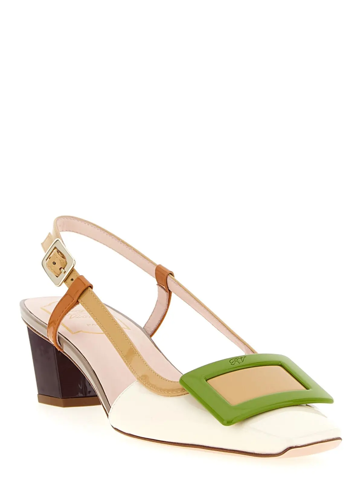 Туфлі Roger Vivier Belle Viver slingback Багатокольорові 2 'Belle Viver' slingback RVW00625601D1PRXT7 ROGER VIVIER Multicolor