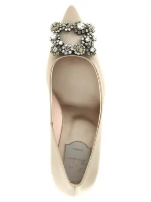 'Flower Strass' pumps 68% viscose