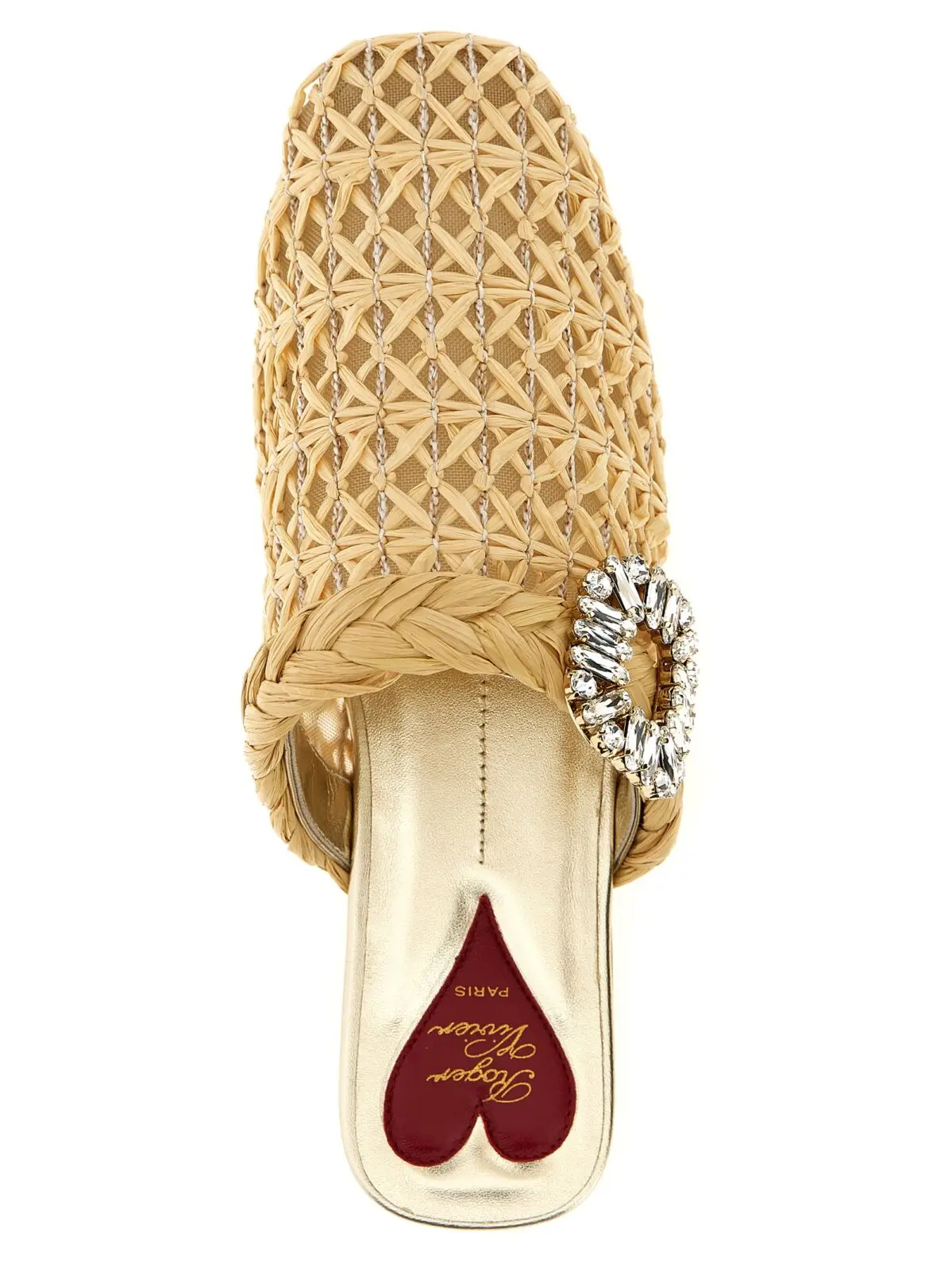 Мюлі Bab Viv Roger Vivier Бежеві 4 'Bab Viv' mules 100% raffia ROGER VIVIER Beige