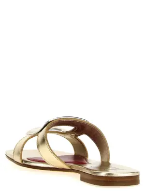 'New Metal Buckle' mules Woman ROGER VIVIER Gold