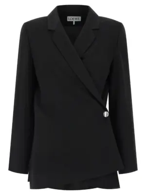'Anagram Pebble' blazer LOEWE Black