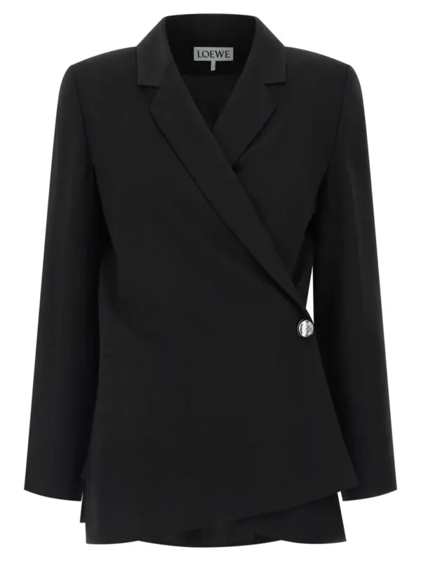 'Anagram Pebble' blazer LOEWE Black