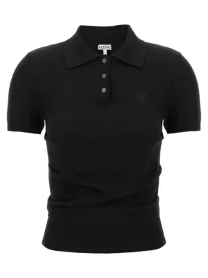 Curled hips polo shirt LOEWE Black