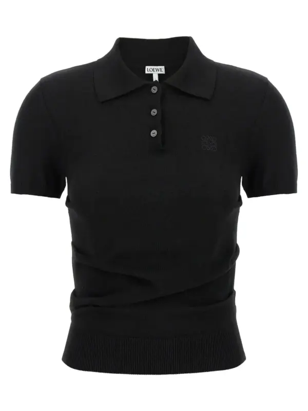 Curled hips polo shirt LOEWE Black