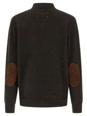 Suede patch polo shirt S50GL0061M13098144M MAISON MARGIELA Brown