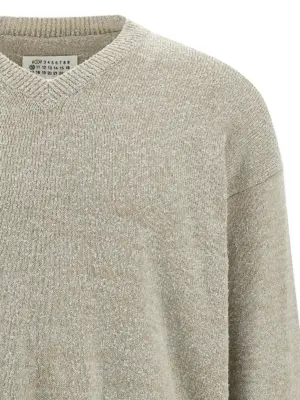 Bouclé sweater Man MAISON MARGIELA Beige