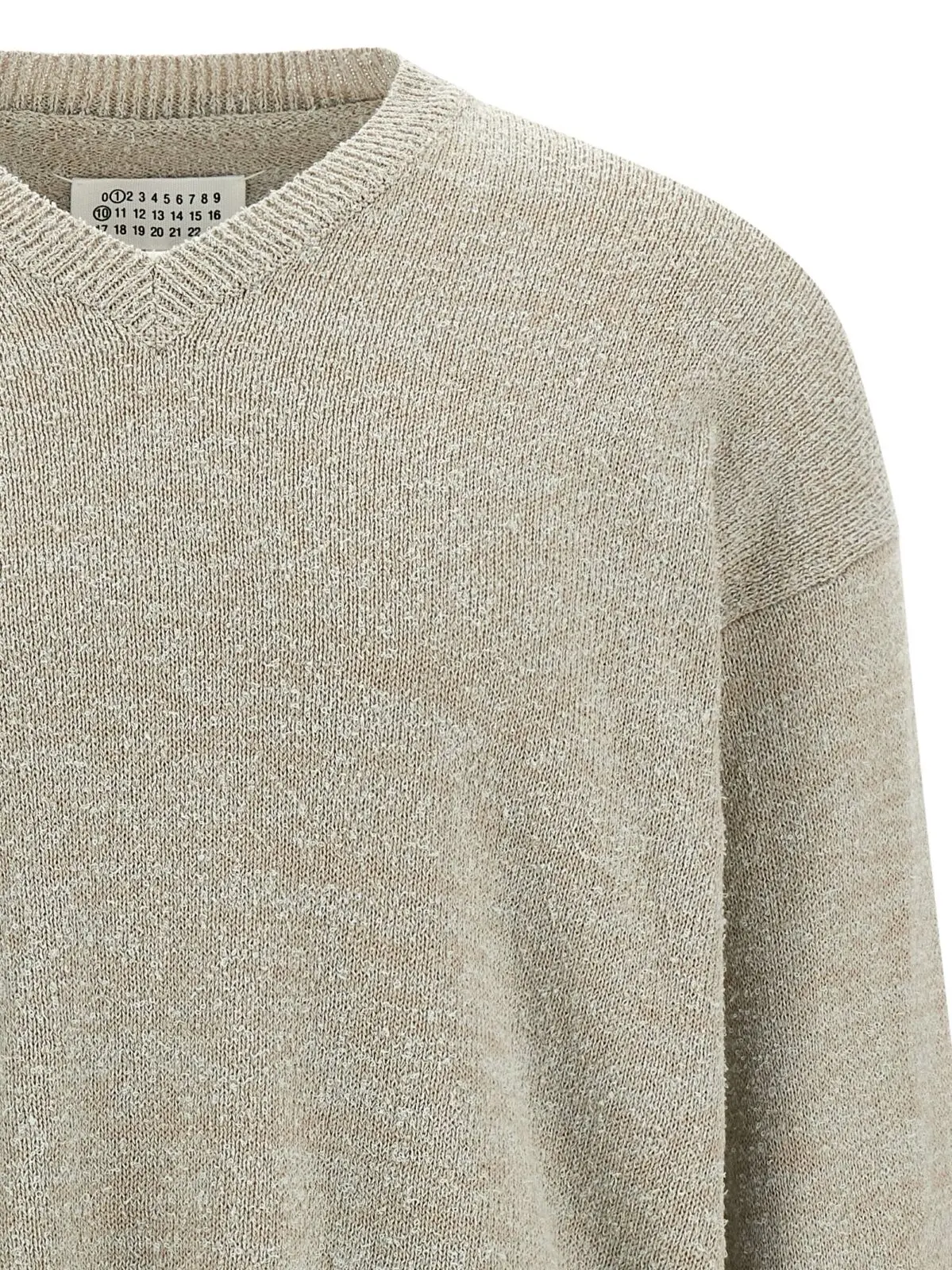 Светр Maison Margiela Bouclé Бежевий 3 Bouclé sweater Man MAISON MARGIELA Beige