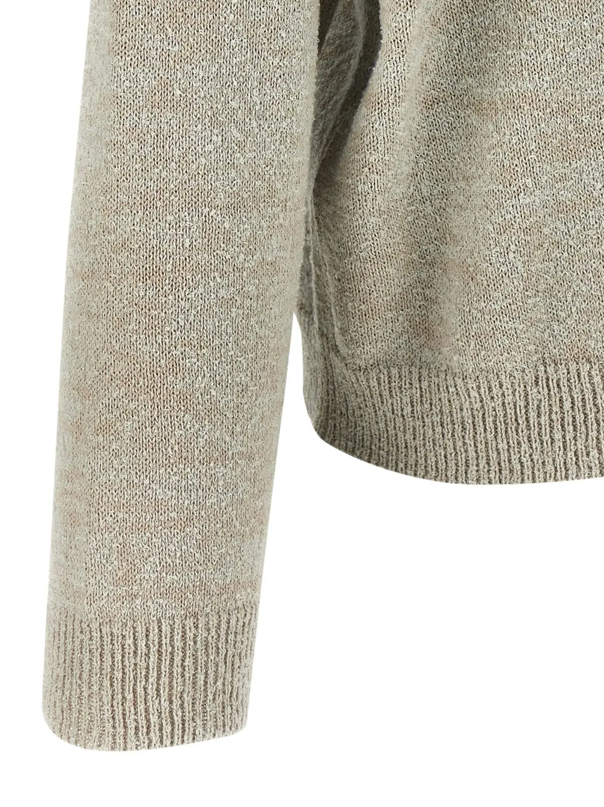 Светр Maison Margiela Bouclé Бежевий 4 Bouclé sweater 84% cotton 9% wool 6% polyamide 1% elastane MAISON MARGIELA Beige