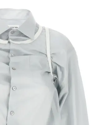 Layered shirt Woman MAISON MARGIELA Light Blue