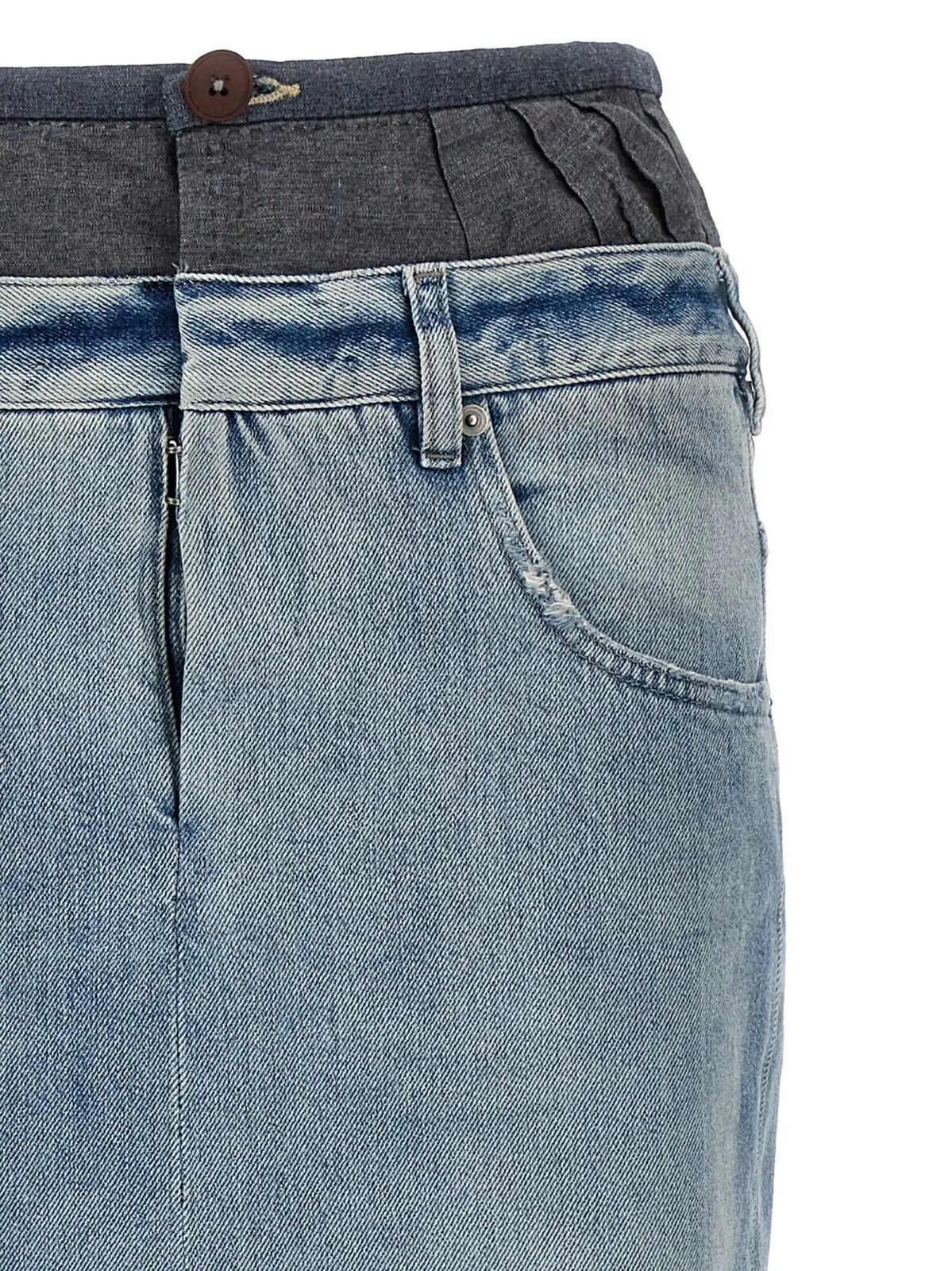 Спідниця Maison Margiela Slits denim Багатокольорова 3 Slits denim skirt Woman MAISON MARGIELA Multicolor