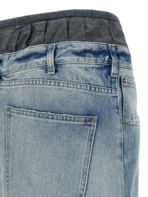 Slits denim skirt 100% cotton MAISON MARGIELA Multicolor