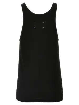 Logo tank top S51NL0048S24522900 MAISON MARGIELA Black