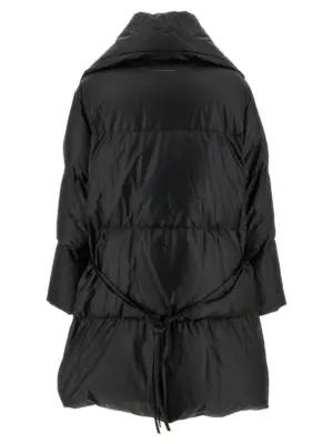 Scarf down jacket Woman MM6 MAISON MARGIELA Black