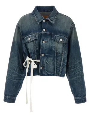 Tape denim jacket MM6 MAISON MARGIELA Blue