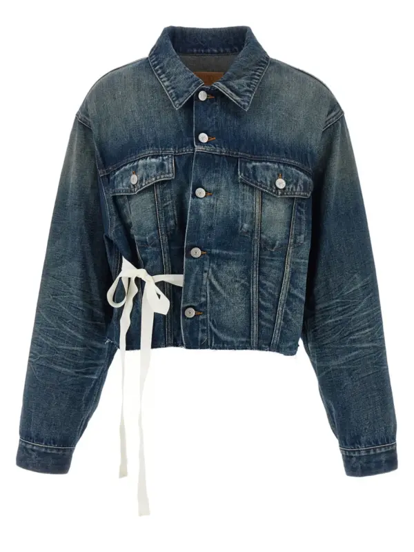 Tape denim jacket MM6 MAISON MARGIELA Blue