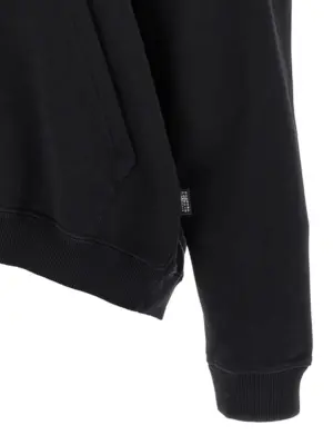 Off-shoulder hoodie 100% cotton MM6 MAISON MARGIELA Black