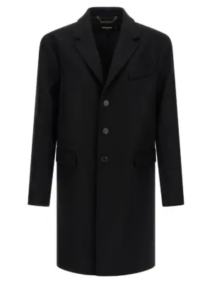 Wool coat DSQUARED2 Black