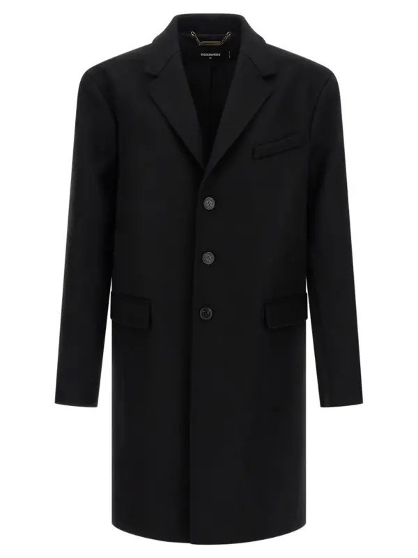 Wool coat DSQUARED2 Black