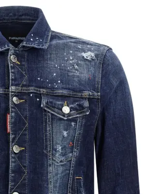 'Dan Jean' jacket Man DSQUARED2 Blue