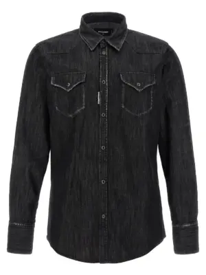 'Classic Western' shirt DSQUARED2 Black
