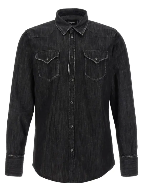 'Classic Western' shirt DSQUARED2 Black