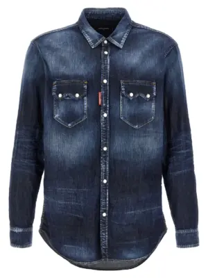 'Relax Dan' shirt DSQUARED2 Blue
