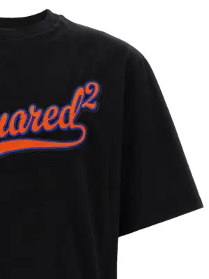 'Sponge Patch' T-shirt Man DSQUARED2 Black