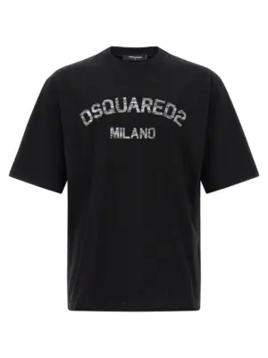 'Faded Milano' T-shirt DSQUARED2 Black