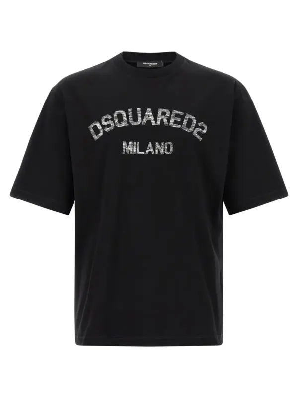 'Faded Milano' T-shirt DSQUARED2 Black
