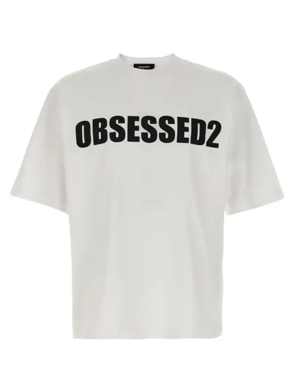 Printed T-shirt DSQUARED2 White/Black