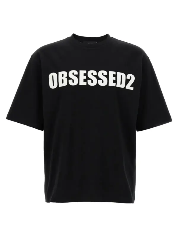 Printed T-shirt DSQUARED2 White/Black