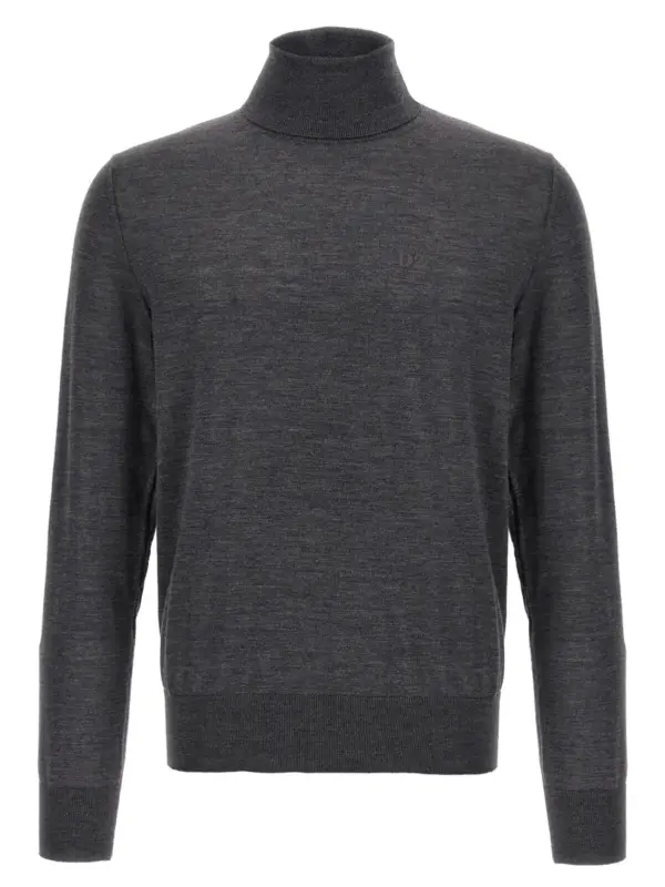 'D2' turtleneck sweater DSQUARED2 Gray