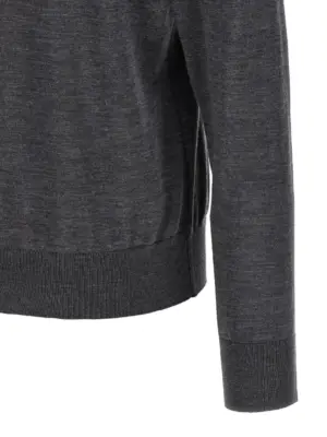 'D2' turtleneck sweater 100% virgin wool DSQUARED2 Gray