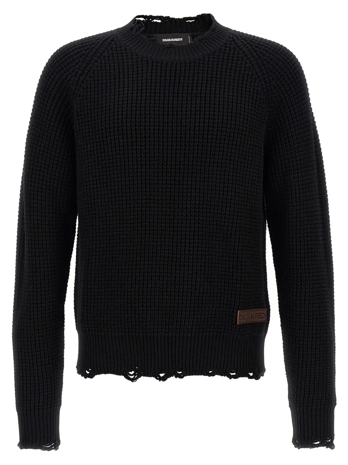 Светр Dsquared2 destroyed Чорний 1 'destroyed' sweater DSQUARED2 Black
