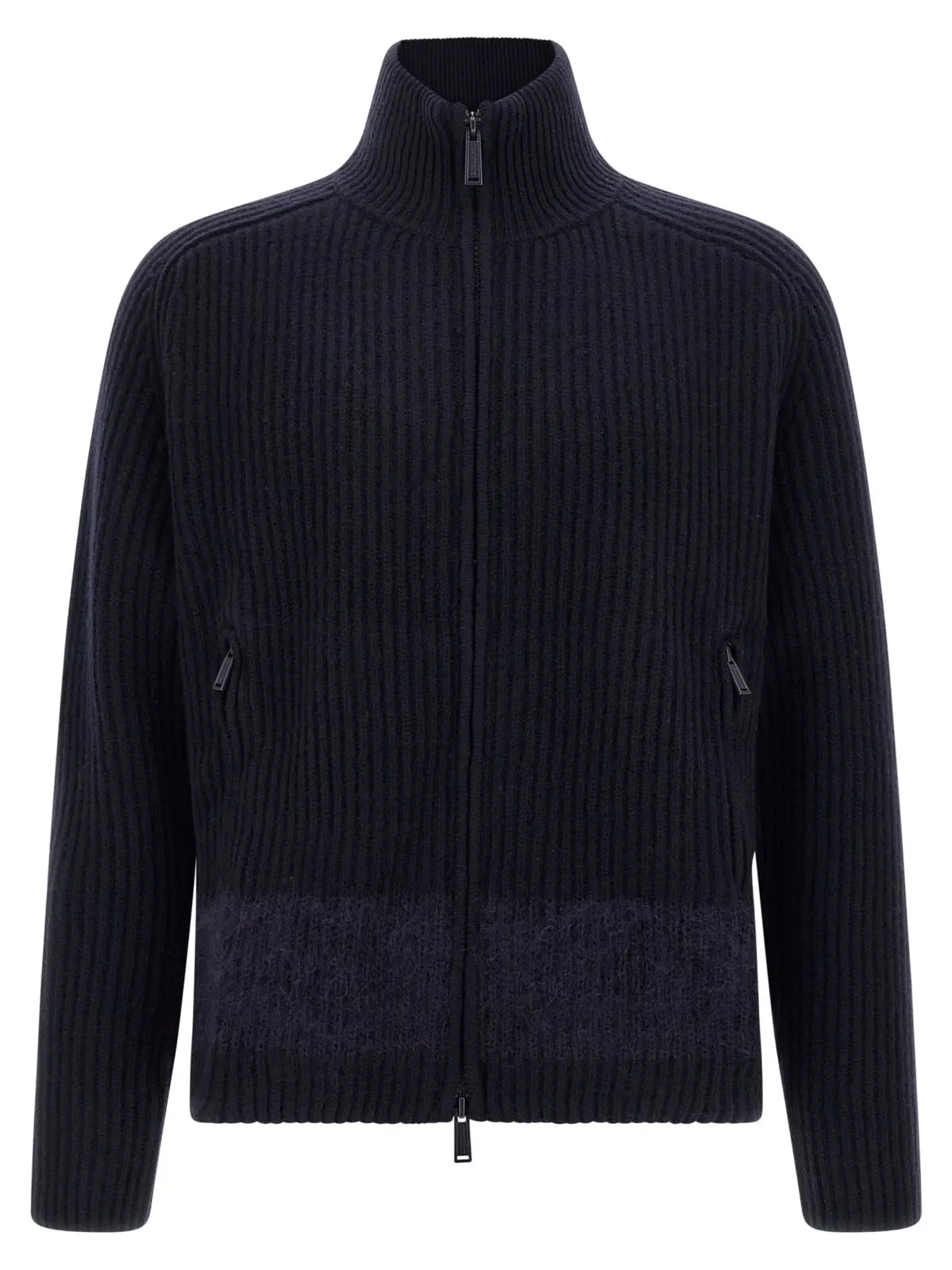 Кардиган Dsquared2 з вовняними вставками Синій 1 Carded wool insert cardigan DSQUARED2 Blue